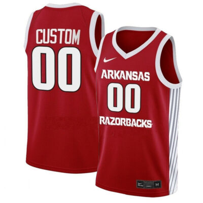 Alternative view of Arkansas Razorbacks College Basketball Cardinal Limited Custom Jersey - All Stitched