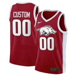 Alternative view of Arkansas Razorbacks College Basketball Cardinal Limited V2 Custom Jersey - All Stitched