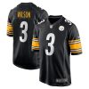 Russell Wilson Pittsburgh Steelers Black Game Jersey - All Stitched