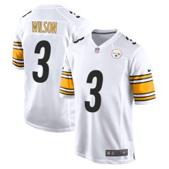 Russell Wilson Pittsburgh Steelers White Game Jersey - All Stitched