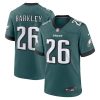 Saquon Barkley Philadelphia Eagles Midnight Green Game Jersey - All Stitched