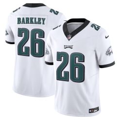Saquon Barkley Philadelphia Eagles White Vapor F.U.S.E Limited Jersey - All Stitched