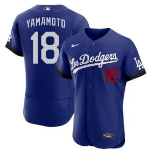 Yoshinobu Yamamoto Los Angeles Dodgers City Connect Jersey - All Stitched