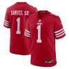 Deebo Samuel Sr. San Francisco 49ers Home Team Color Red Game Jersey - All Stitched