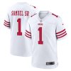 Deebo Samuel Sr. San Francisco 49ers Secondary Alternate White Game Jersey - All Stitched