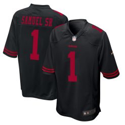Deebo Samuel Sr. San Francisco 49ers Fashion Black Game Jersey - All Stitched