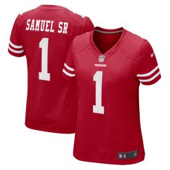 Alternative view of Deebo Samuel Sr. San Francisco 49ers Red Home Game Jersey - All Stitched
