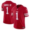 Deebo Samuel Sr. San Francisco 49ers Home Team Color Red Vapor F.U.S.E Limited Jersey - All Stitched