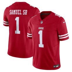 Deebo Samuel Sr. San Francisco 49ers Red Home Vapor F.U.S.E Limited Jersey - All Stitched