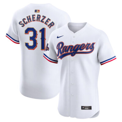 Max Scherzer Texas Rangers 2024 Gold Collection Jersey - All Stitched