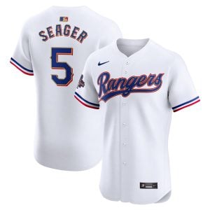 Corey Seager Texas Rangers 2024 Gold Collection Jersey - All Stitched