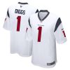 Stefon Diggs Houston Texans White Game Jersey - All Stitched