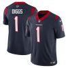 Stefon Diggs Houston Texans Navy Vapor F.U.S.E Limited Jersey - All Stitched