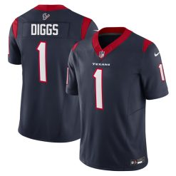 Stefon Diggs Houston Texans Navy Vapor F.U.S.E Limited Jersey - All Stitched