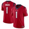 Stefon Diggs Houston Texans Red Vapor F.U.S.E Limited Jersey