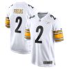 Justin Fields Pittsburgh Steelers White Game Jersey - All Stitched