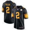 Justin Fields Pittsburgh Steelers Black Color Rush Game Jersey - All Stitched