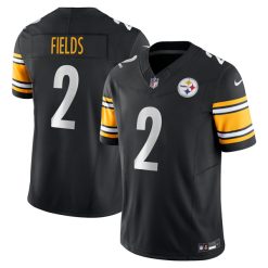 Justin Fields Pittsburgh Steelers Black Vapor F.U.S.E Limited Jersey - All Stitched