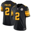 Justin Fields Pittsburgh Steelers Black Color Rush Vapor F.U.S.E Limited Jersey - All Stitched
