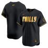 Philadelphia Phillies 2024 Black Gold City Connect "Philly" Team Limited Jersey - All Stitched