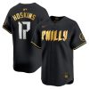 Rhys Hoskins Philadelphia Phillies 2024 Black Gold City Connect "Philly" Limited Jersey - All Stitched