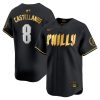 Nick Castellanos Philadelphia Phillies 2024 Black Gold City Connect "Philly" Limited Jersey - All Stitched
