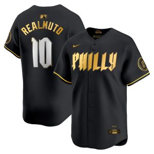 J.T. Realmuto Philadelphia Phillies 2024 Black Gold City Connect "Philly" Limited Jersey - All Stitched