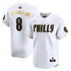 Nick Castellanos Philadelphia Phillies 2024 White Gold City Connect "Philly" Limited Jersey - All Stitched