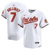 Jackson Holliday Baltimore Orioles White Home Limited Jersey
