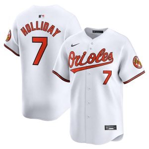 Jackson Holliday Baltimore Orioles White Home Limited Jersey
