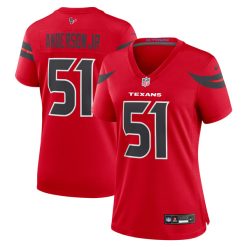 Alternative view of Will Anderson Jr Houston Texans Red Game Jersey - All Stitched