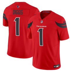 Stefon Diggs Houston Texans Red Vapor F.U.S.E Limited Jersey