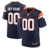 Custom Denver Broncos Navy Alternate Game Jersey - All Stitched