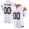 Custom Denver Broncos White Vapor F.U.S.E Limited Jersey - All Stitched
