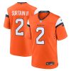 Patrick Surtain II Denver Broncos Orange Game Jersey - All Stitched