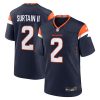 Patrick Surtain II Denver Broncos Navy Game Jersey - All Stitched
