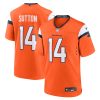 Courtland Sutton Denver Broncos Orange Game Jersey - All Stitched