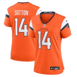 Alternative view of Courtland Sutton Denver Broncos Orange Game Jersey - All Stitched