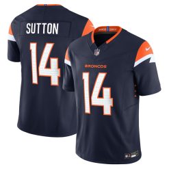 Courtland Sutton Denver Broncos Navy Vapor F.U.S.E Limited Jersey - All Stitched
