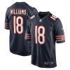 Caleb Williams Chicago Bears Navy Game Jersey - All Stitched
