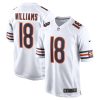 Caleb Williams Chicago Bears White Game Jersey - All Stitched