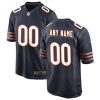 Custom Chicago Bears Navy Home Game Jersey - All Stitched