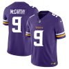 J.J. McCarthy Minnesota Vikings Purple Vapor F.U.S.E Limited Jersey - All Stitched