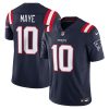 Drake Maye New England Patriots Navy Vapor F.U.S.E Limited Jersey - All Stitched