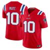 Drake Maye New England Patriots Red Vapor F.U.S.E Limited Jersey - All Stitched