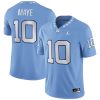 Drake Maye UNC College Football Carolina Blue Game Jersey - All Stitched