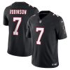 Bijan Robinson Atlanta Falcons Black Throwback Vapor F.U.S.E Limited Jersey - All Stitched