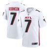 Bijan Robinson Atlanta Falcons White Game Jersey - All Stitched