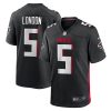 Drake London Atlanta Falcons Black Game Jersey - All Stitched
