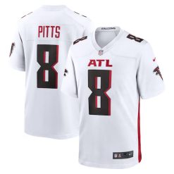 Kyle Pitts Atlanta Falcons White Game Jersey - All Stitched